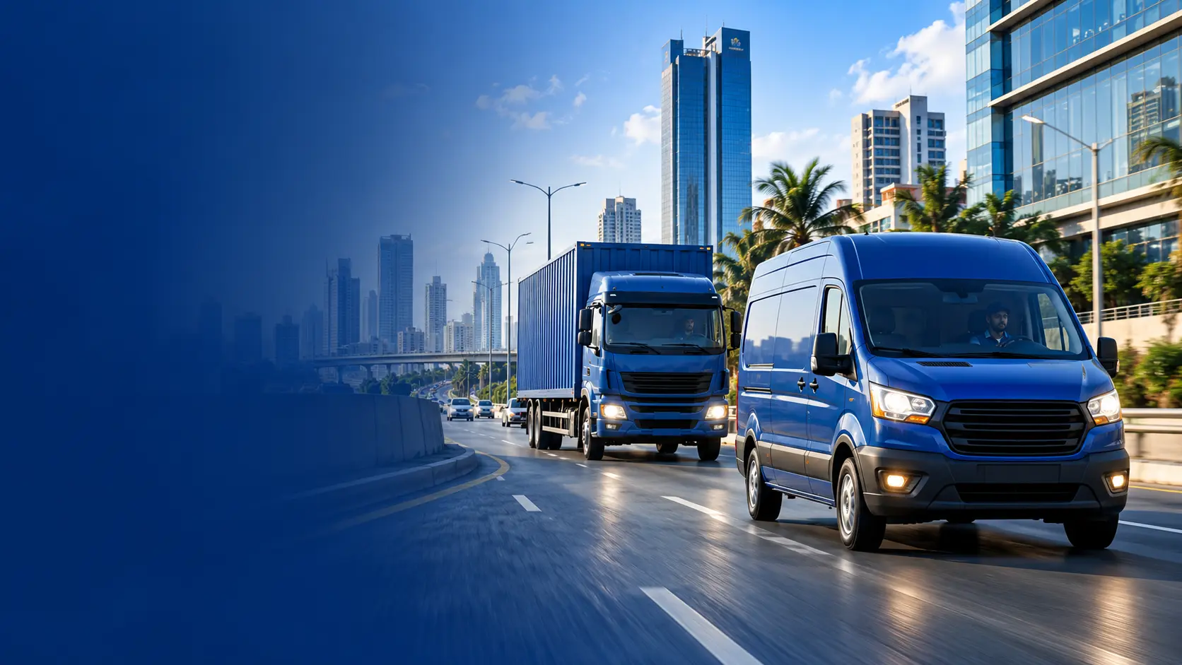 Domestic road courier services